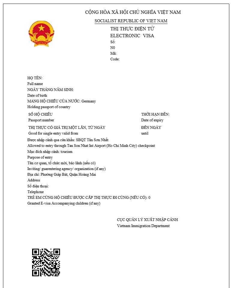 Vietnam E Visa Instructions Requirements Procedure In 2023 1166